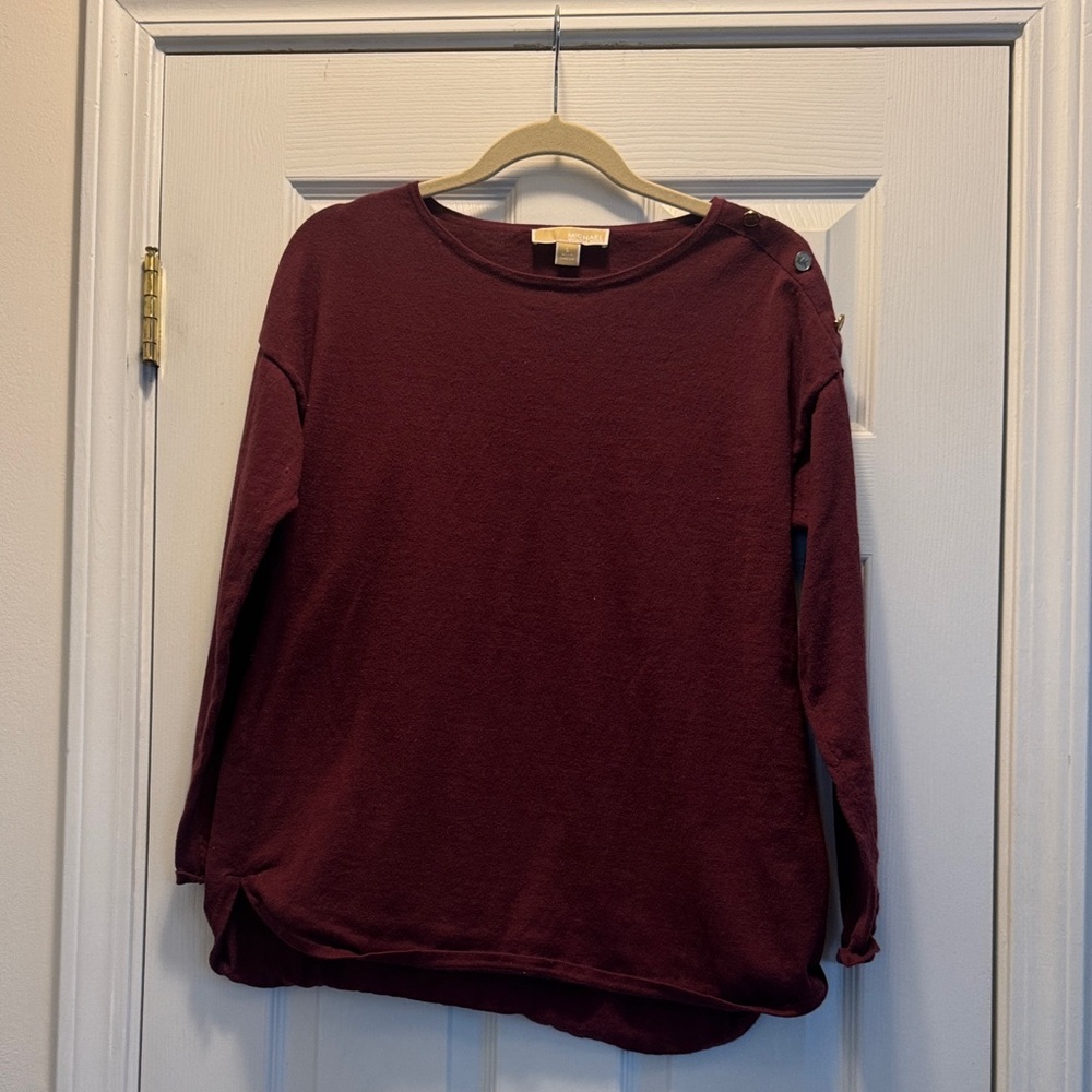 Michael Kors Burgundy Sweatshirt